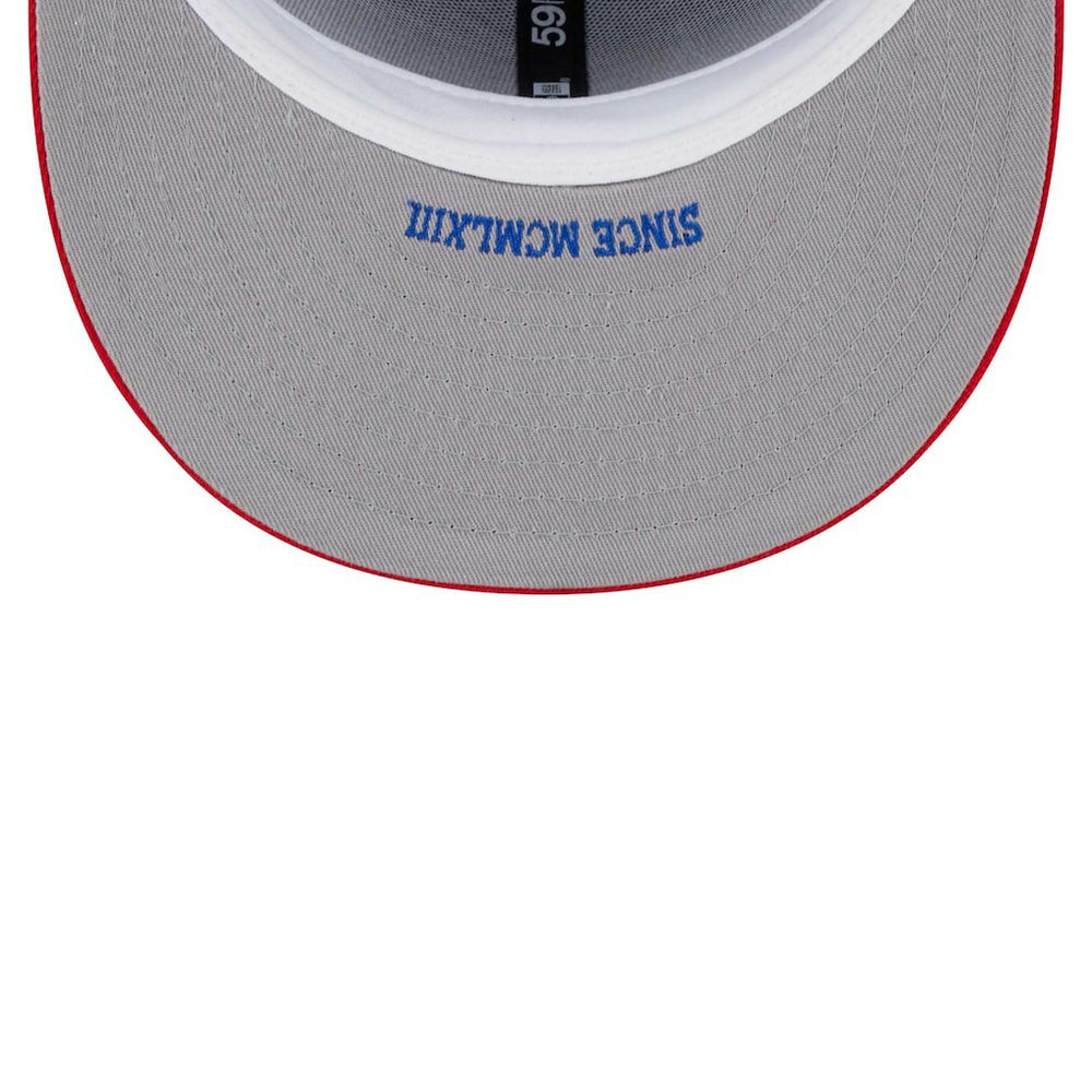 Royal/Red Philadelphia 76ers Gameday Gold Pop Stars 59FIFTY Fitted Hat | NBA