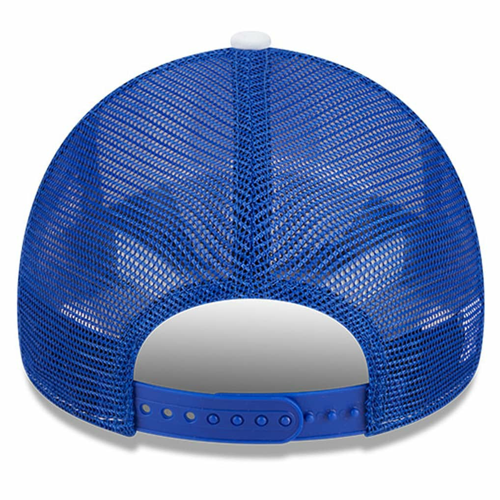 White/Royal Golden State Warriors Court Sport Foam A-Frame 9FORTY Adjustable Trucker Hat sale | NBA