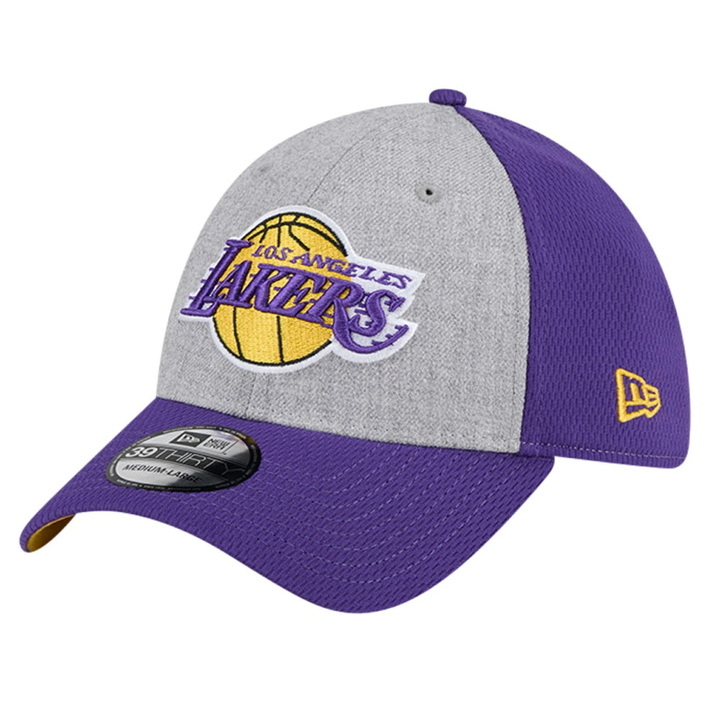 Heather Gray/Purple Los Angeles Lakers Two-Tone 39THIRTY Flex Hat | NBA
