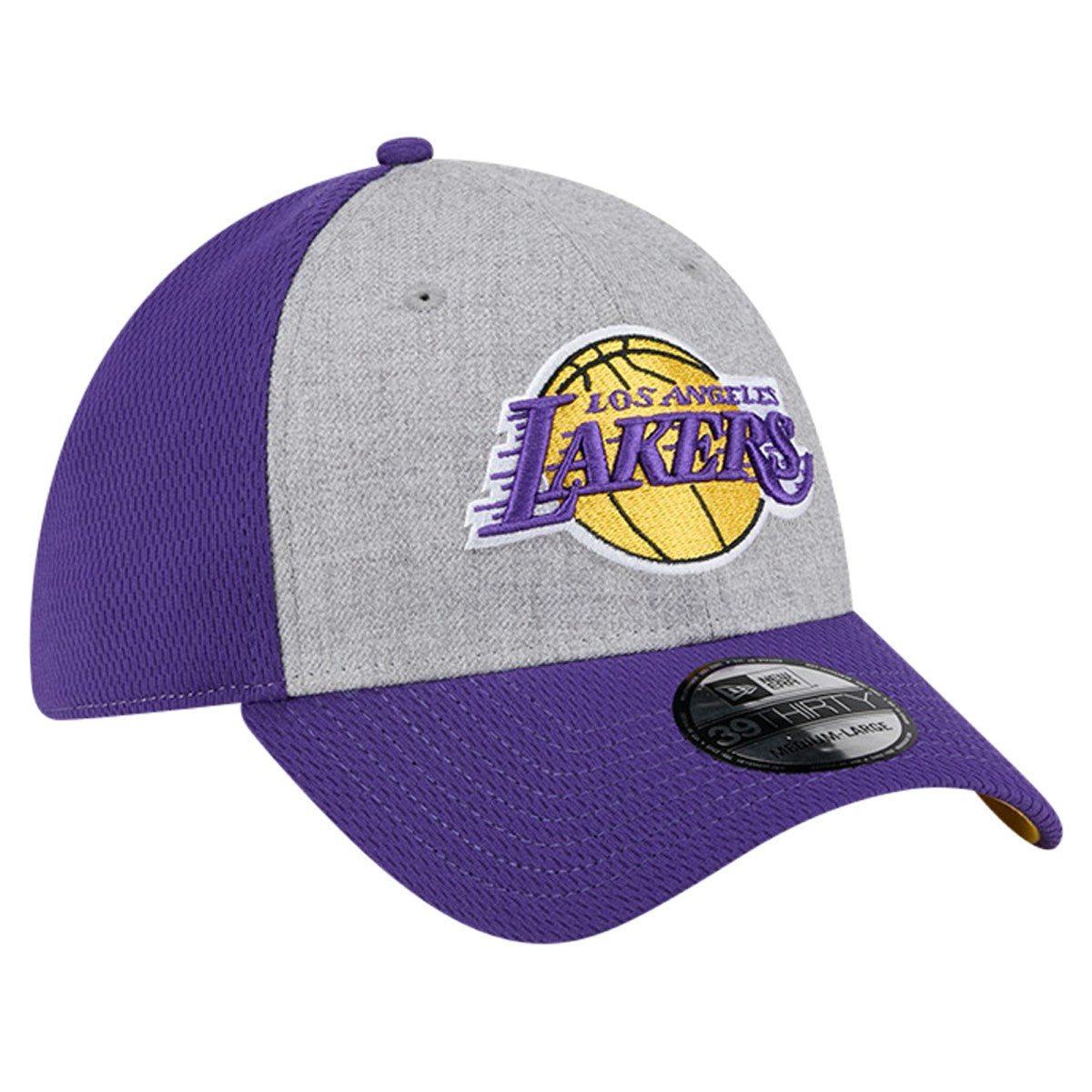 Heather Gray/Purple Los Angeles Lakers Two-Tone 39THIRTY Flex Hat | NBA