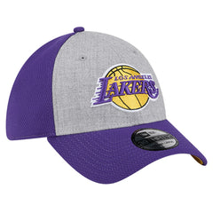 Heather Gray/Purple Los Angeles Lakers Two-Tone 39THIRTY Flex Hat | NBA