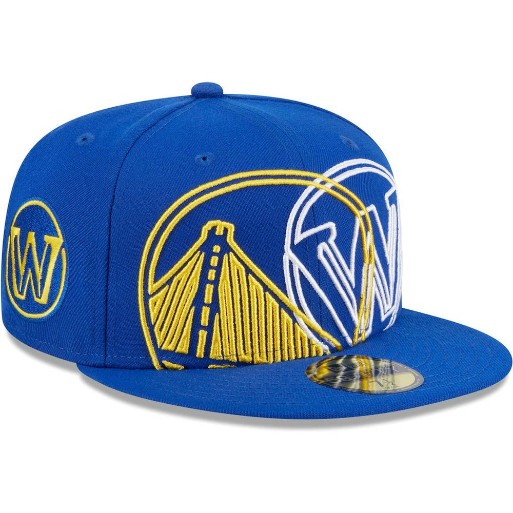 Royal Golden State Warriors Game Day Hollow Logo Mashup 59FIFTY Fitted Hat sale | NBA