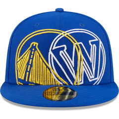 Royal Golden State Warriors Game Day Hollow Logo Mashup 59FIFTY Fitted Hat sale | NBA