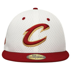White/Wine Cleveland Cavaliers Throwback 2Tone 59FIFTY Fitted Hat sale | NBA