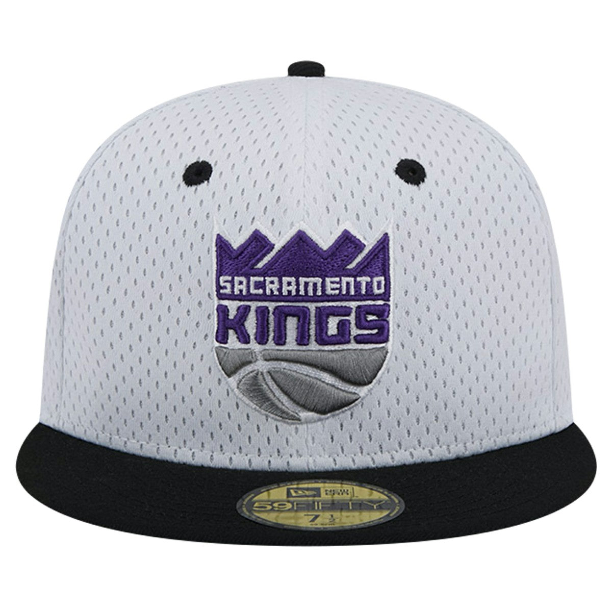 White/Black Sacramento Kings Throwback 2Tone 59FIFTY Fitted Hat | NBA