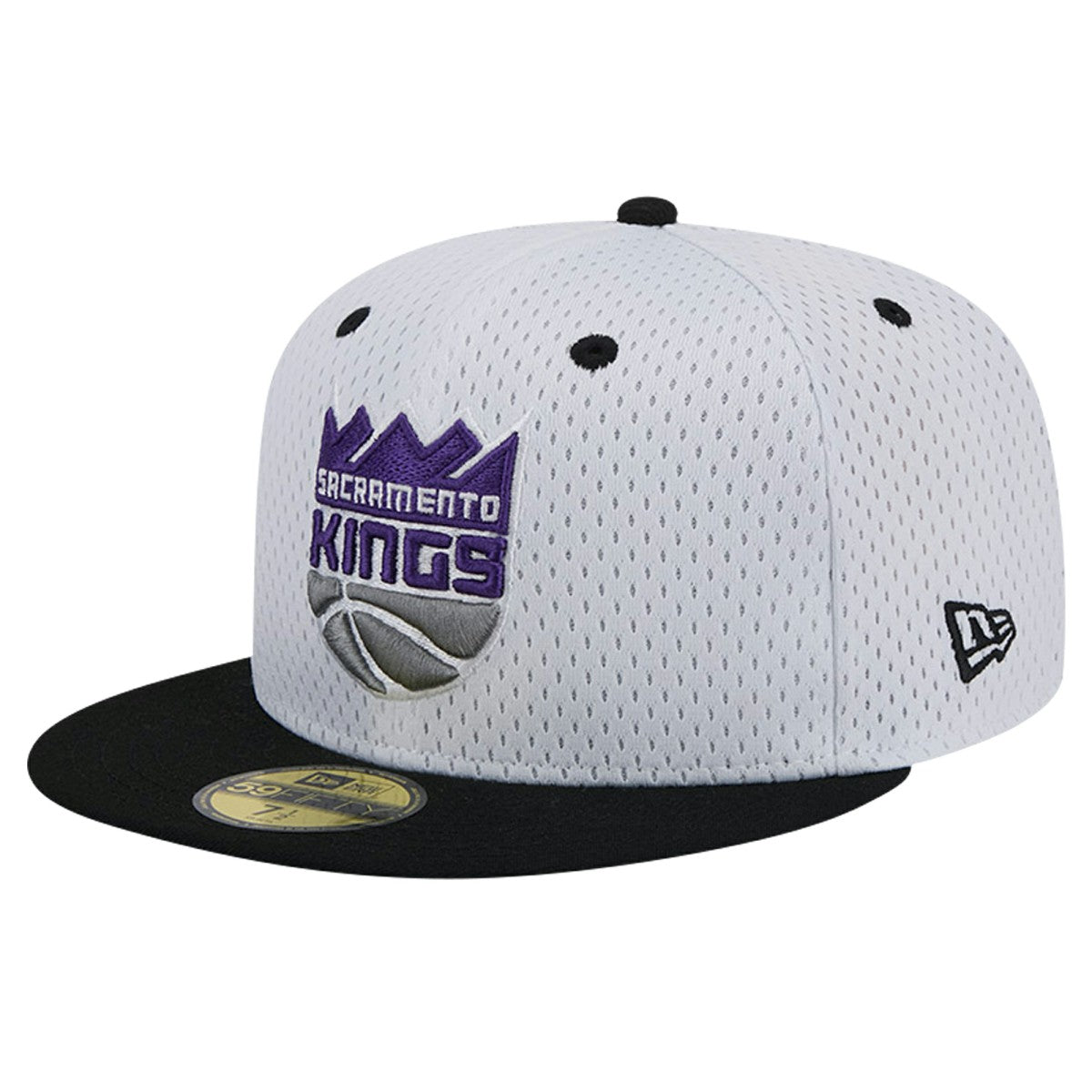 White/Black Sacramento Kings Throwback 2Tone 59FIFTY Fitted Hat | NBA