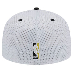 White/Black Utah Jazz Throwback 2Tone 59FIFTY Fitted Hat | NBA