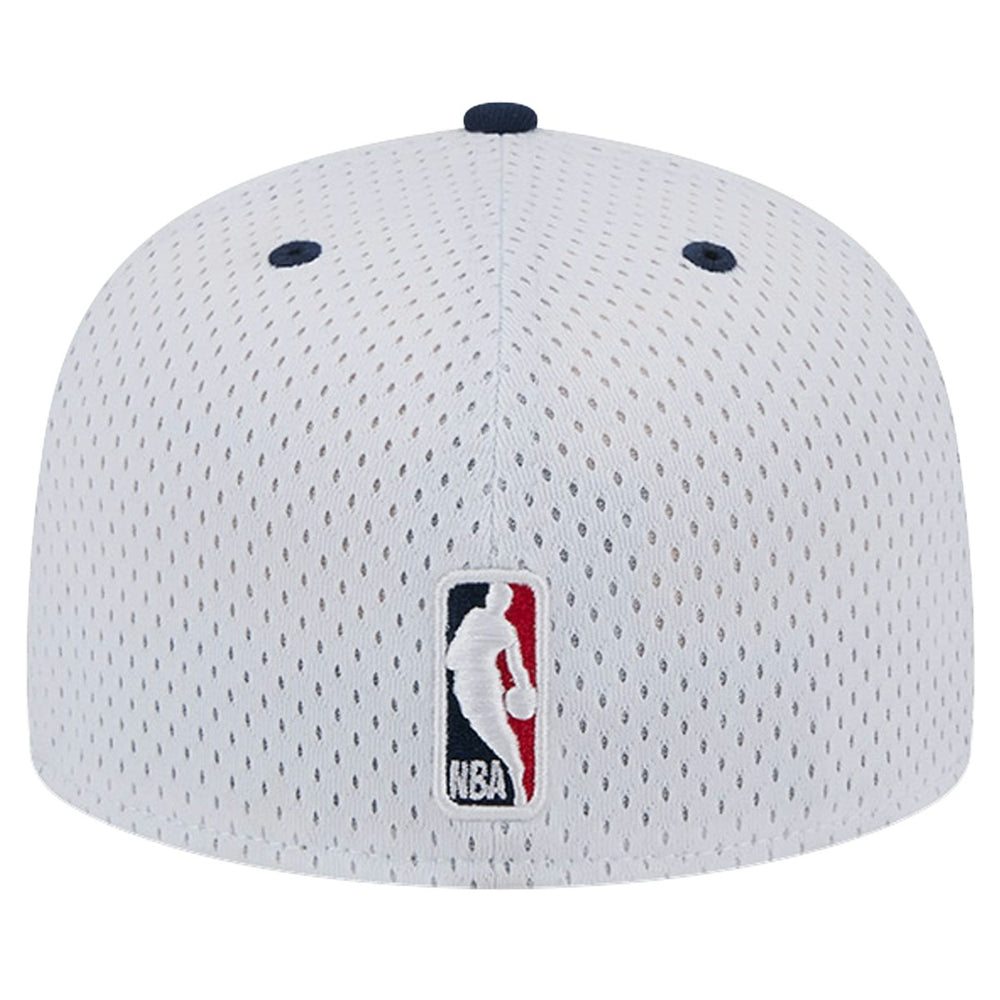 White/Navy Washington Wizards Throwback 2Tone 59FIFTY Fitted Hat | NBA