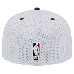 White/Navy Washington Wizards Throwback 2Tone 59FIFTY Fitted Hat | NBA