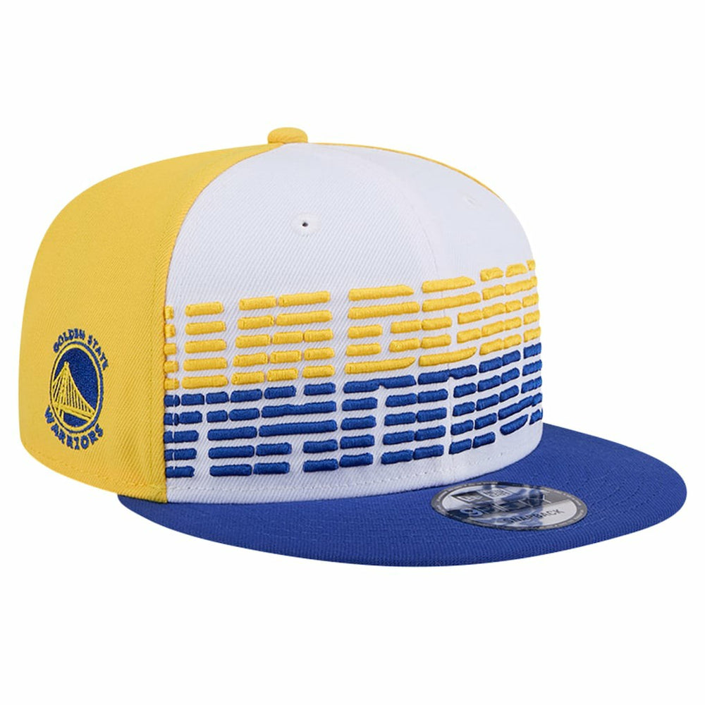 White/Royal Golden State Warriors Throwback Gradient Tech Font 9FIFTY Snapback Hat sale | NBA