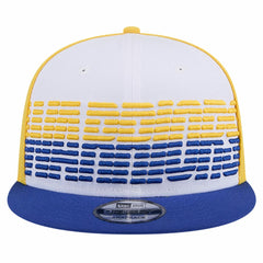 White/Royal Golden State Warriors Throwback Gradient Tech Font 9FIFTY Snapback Hat sale | NBA