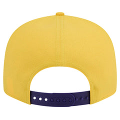 White/Purple Los Angeles Lakers Throwback Gradient Tech Font 9FIFTY Snapback Hat | NBA