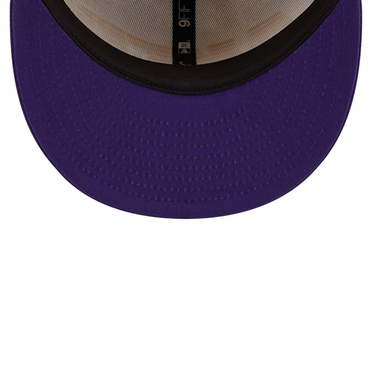 White/Purple Los Angeles Lakers Throwback Gradient Tech Font 9FIFTY Snapback Hat | NBA