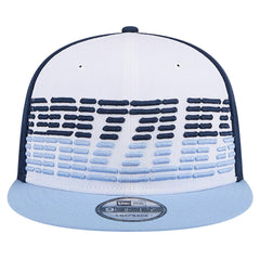 White/Light Blue Memphis Grizzlies Throwback Gradient Tech Font 9FIFTY Snapback Hat | NBA