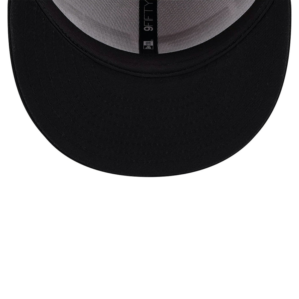 White/Black Miami Heat Throwback Gradient Tech Font 9FIFTY Snapback Hat | NBA