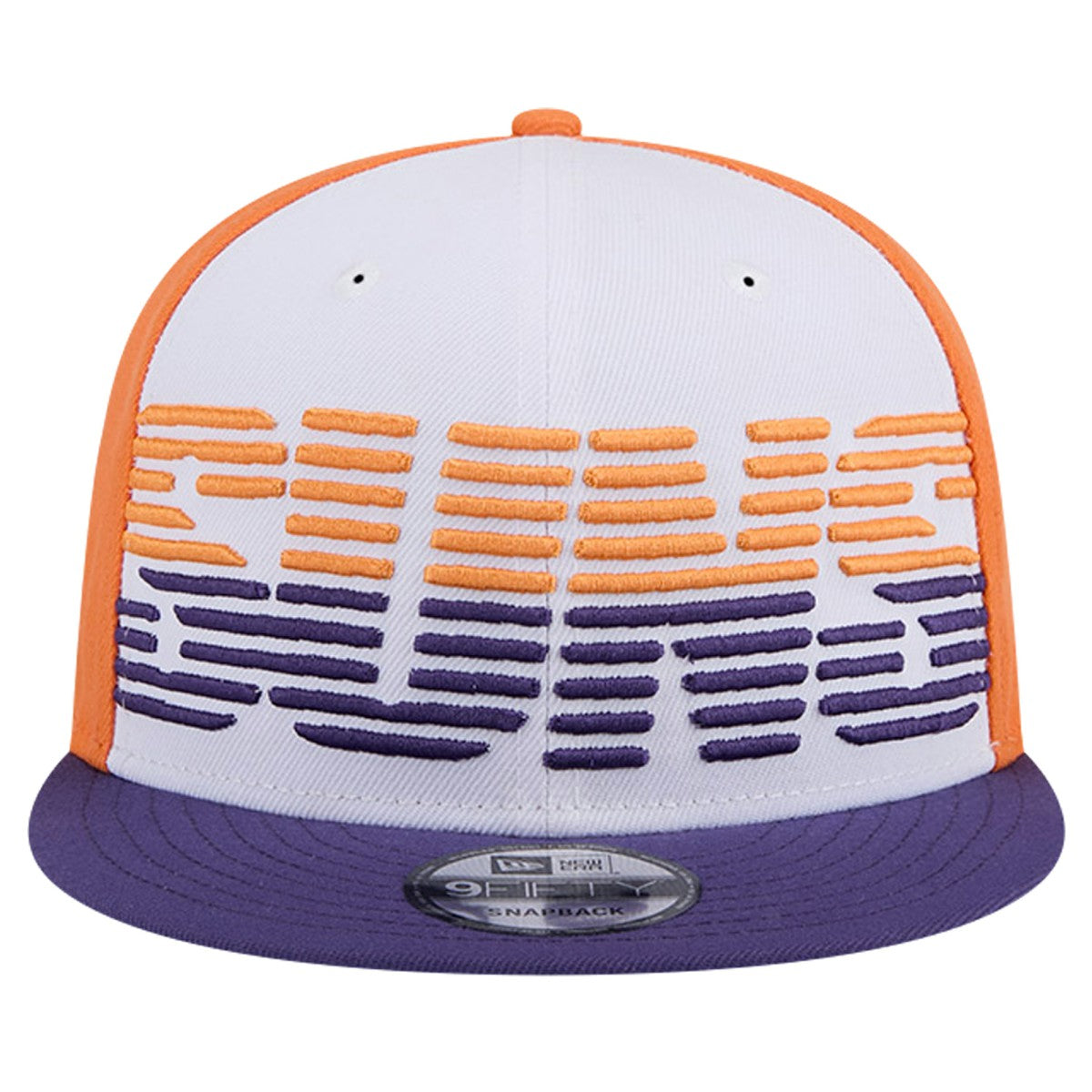 White/Purple Phoenix Suns Throwback Gradient Tech Font 9FIFTY Snapback Hat | NBA