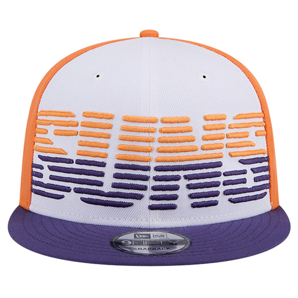 White/Purple Phoenix Suns Throwback Gradient Tech Font 9FIFTY Snapback Hat | NBA