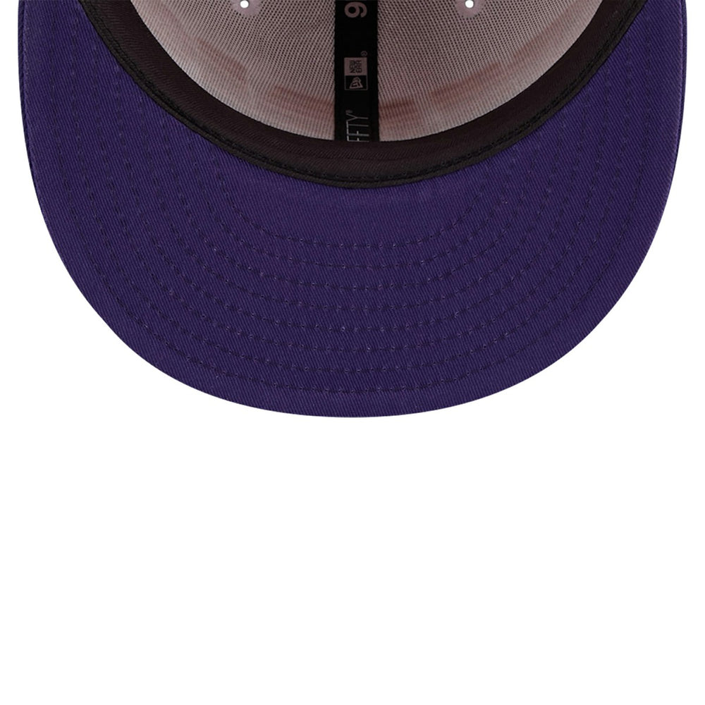 White/Purple Phoenix Suns Throwback Gradient Tech Font 9FIFTY Snapback Hat | NBA