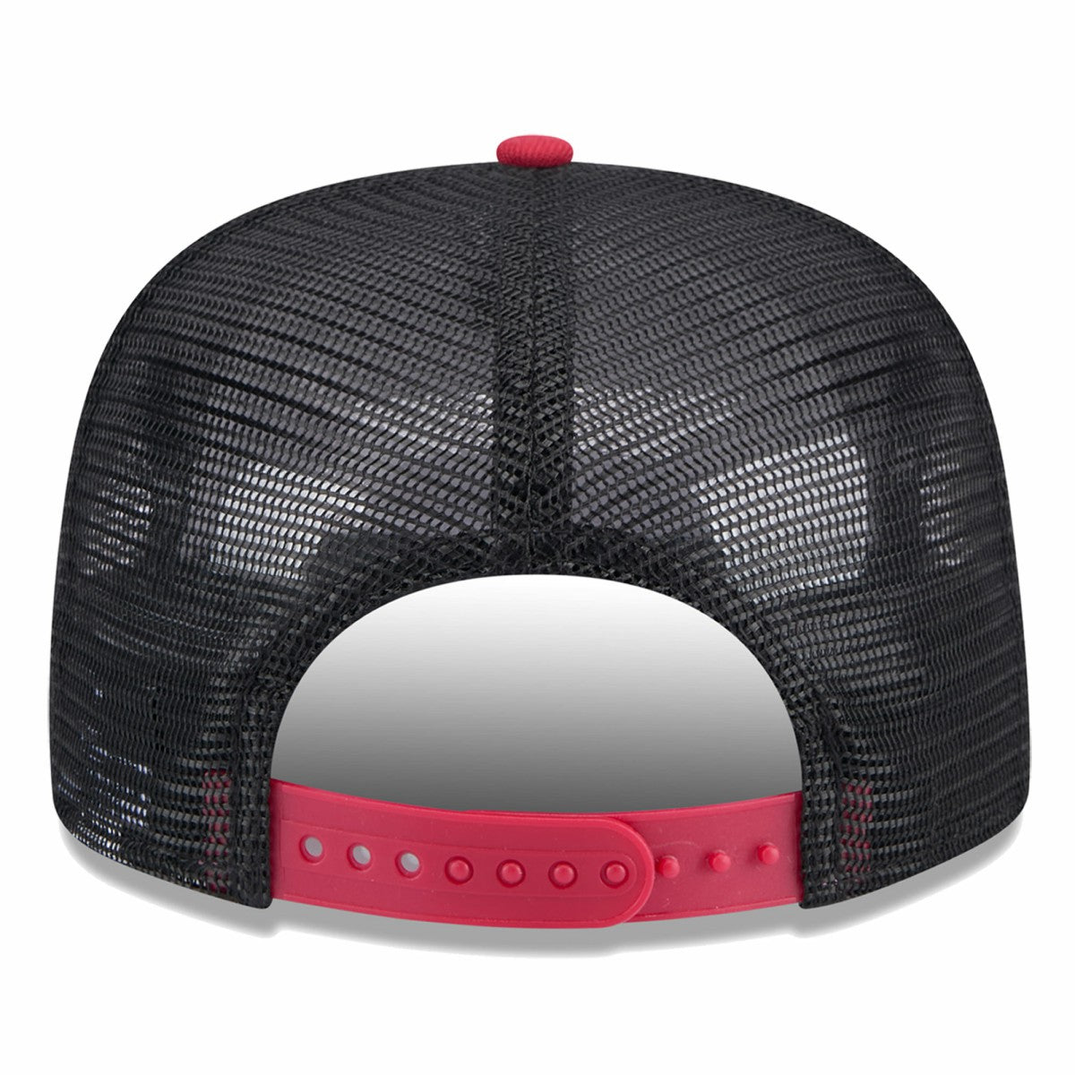 Black/Red Miami Heat Throwback Team Arch Golfer Snapback Hat | NBA