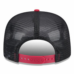 Black/Red Miami Heat Throwback Team Arch Golfer Snapback Hat | NBA