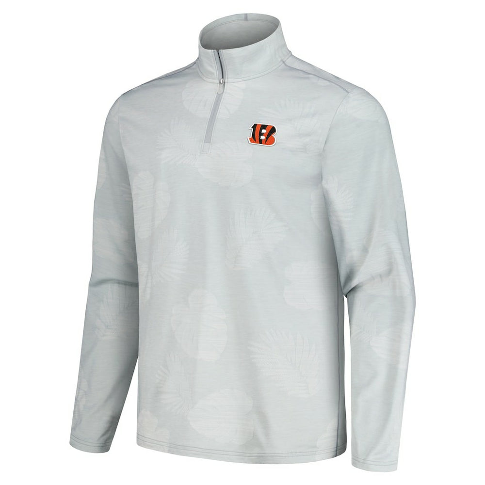 Cincinnati Bengals Delray Frond IslandZone Half-Zip Sweatshirt | NFL Sale