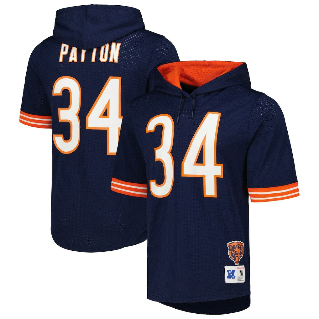 Chicago Bears Walter Payton  Retired Player Name & Number Mesh Hoodie T-Shirt | NFL Online