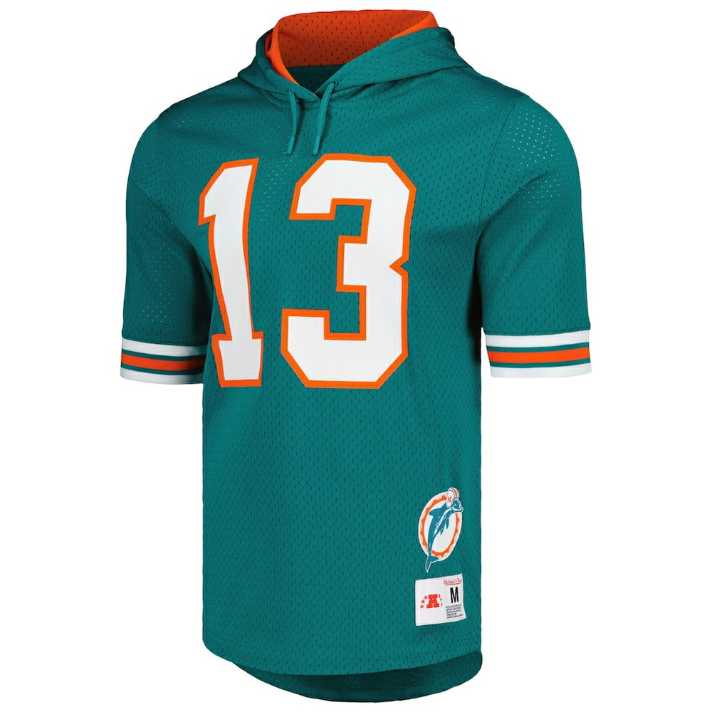Miami Dolphins Dan Marino  Retired Player Name & Number Mesh Hoodie T-Shirt | NFL US