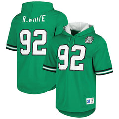 Philadelphia Eagles Reggie White  Retired Player Name & Number Mesh Hoodie T-Shirt | NFL Outlet
