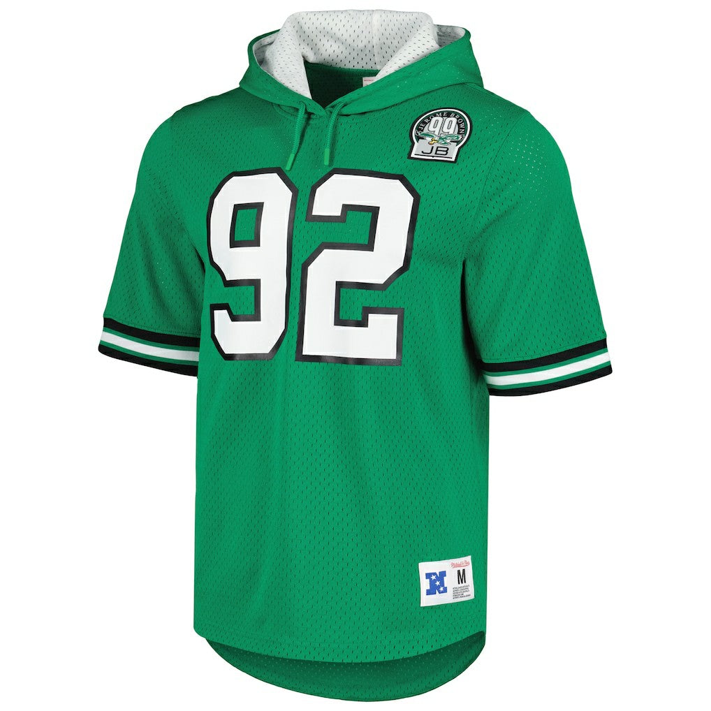Philadelphia Eagles Reggie White  Retired Player Name & Number Mesh Hoodie T-Shirt | NFL Outlet