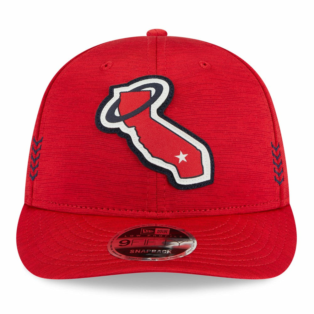 Los Angeles Angels New Era 2024 Clubhouse Low Profile 9FIFTY Snapback Hat - MLB Hats