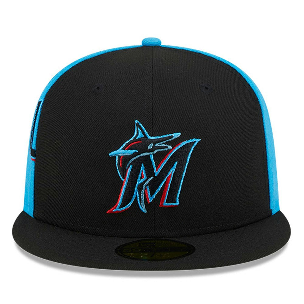 Miami Marlins New Era Gameday Sideswipe 59FIFTY Fitted Hat - MLB Hats