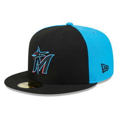 Miami Marlins New Era Gameday Sideswipe 59FIFTY Fitted Hat - MLB Hats