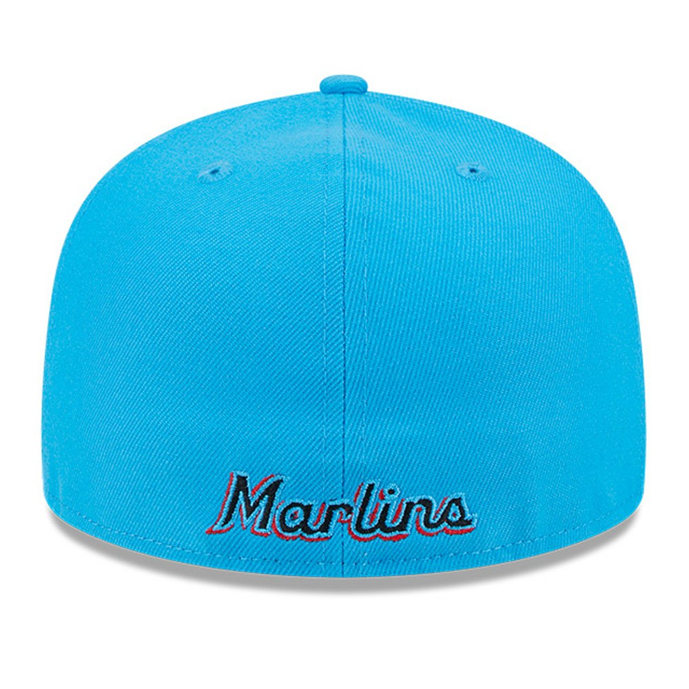 Miami Marlins New Era Gameday Sideswipe 59FIFTY Fitted Hat - MLB Hats