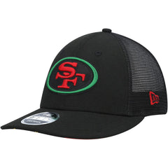 San Francisco 49ers Black Excellence Collection Trucker Low Profile 9FIFTY Snapback Hat | NFL US