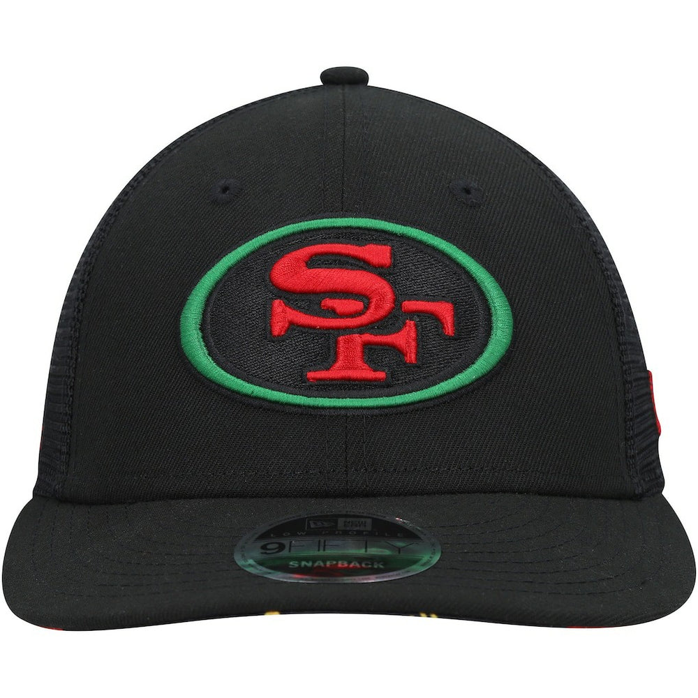 San Francisco 49ers Black Excellence Collection Trucker Low Profile 9FIFTY Snapback Hat | NFL US
