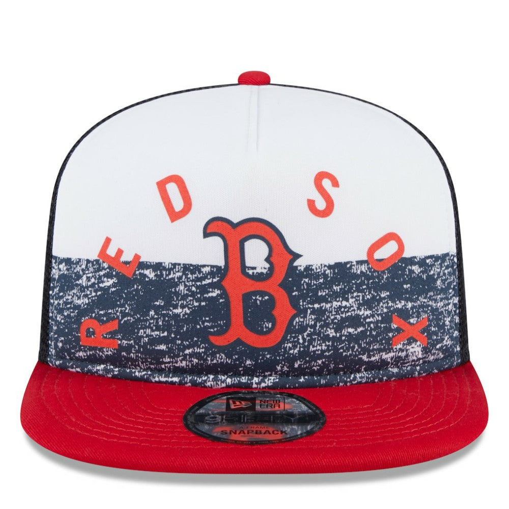 Boston Red Sox New Era Team Foam Front A-Frame Trucker 9FIFTY Snapback Hat - MLB Hats