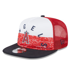 Los Angeles Angels New Era Team Foam Front A-Frame Trucker 9FIFTY Snapback Hat - MLB Hats