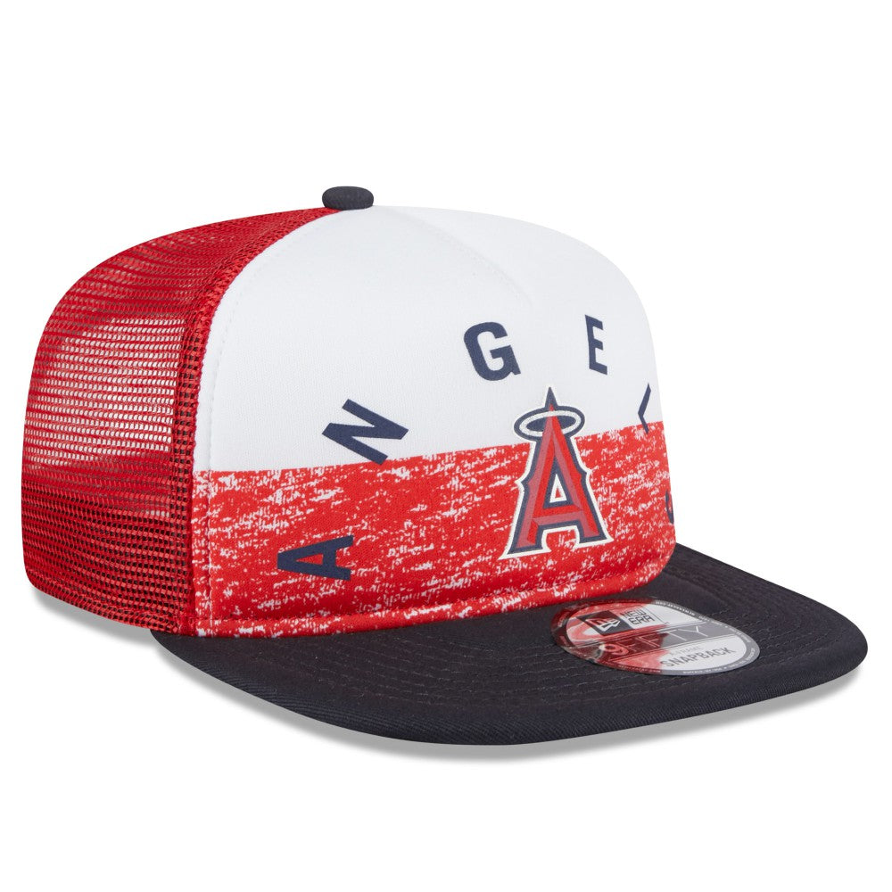 Los Angeles Angels New Era Team Foam Front A-Frame Trucker 9FIFTY Snapback Hat - MLB Hats