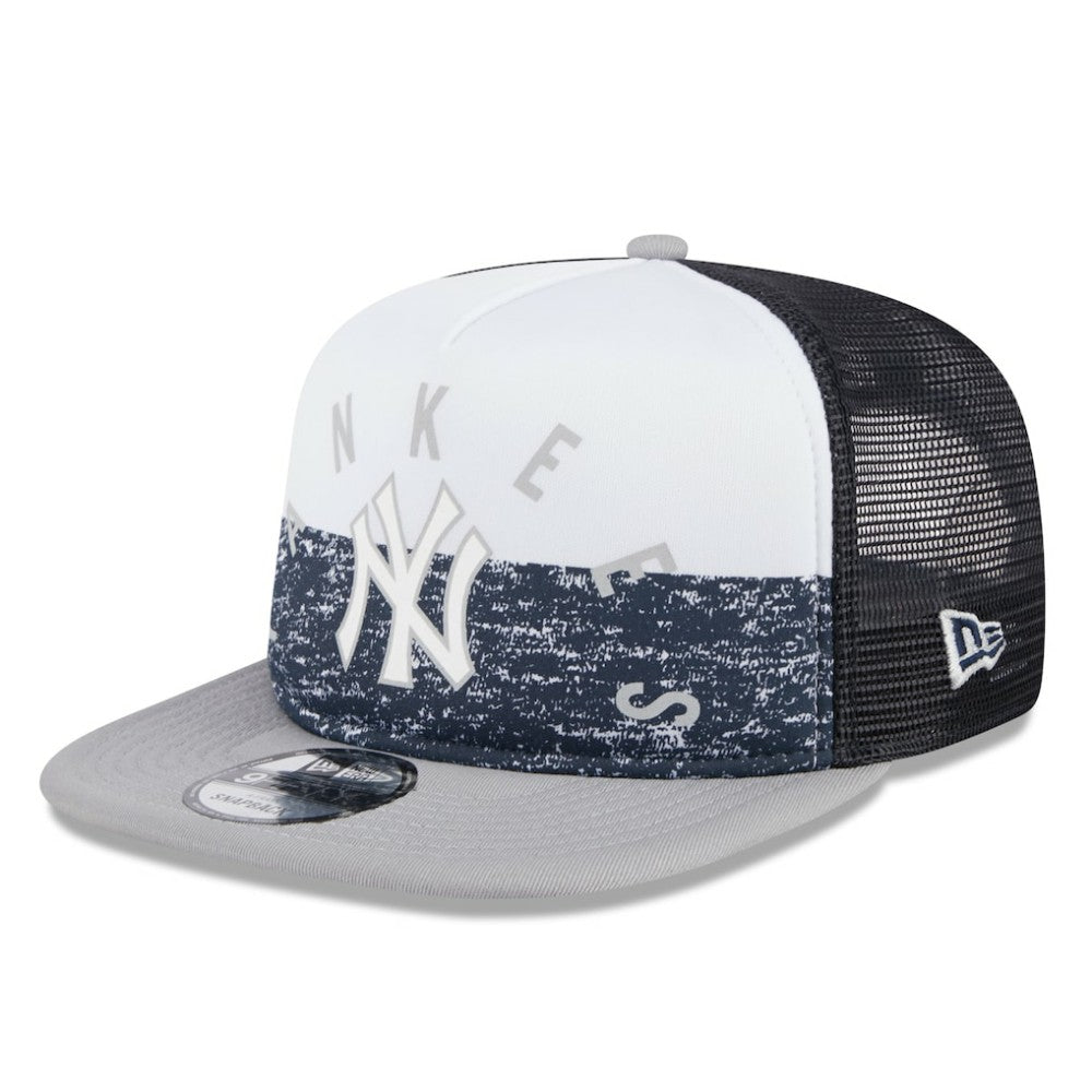 New York Yankees New Era Team Foam Front A-Frame Trucker 9FIFTY Snapback Hat - MLB Hats