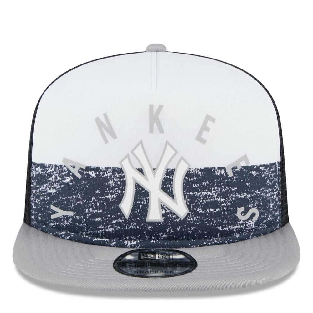 New York Yankees New Era Team Foam Front A-Frame Trucker 9FIFTY Snapback Hat - MLB Hats