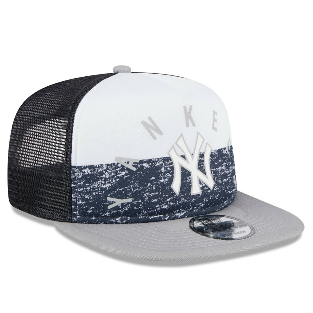 New York Yankees New Era Team Foam Front A-Frame Trucker 9FIFTY Snapback Hat - MLB Hats