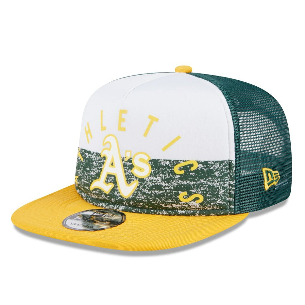 Athletics New Era Team Foam Front A-Frame Trucker 9FIFTY Snapback Hat - MLB Hats