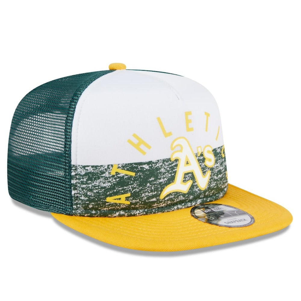 Athletics New Era Team Foam Front A-Frame Trucker 9FIFTY Snapback Hat - MLB Hats