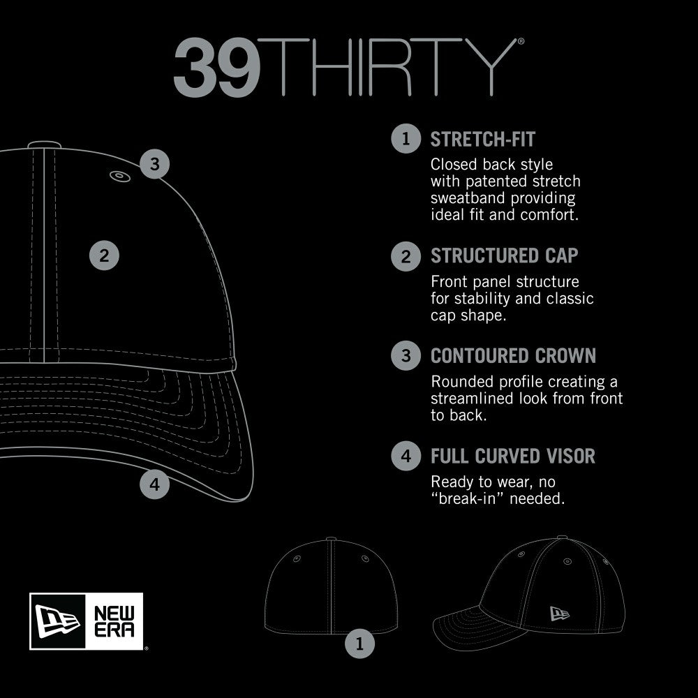 Los Angeles Angels New Era Active Dash Mark 39THIRTY Flex Hat - MLB Hats