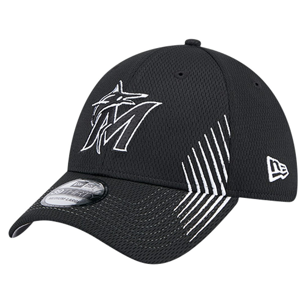 Miami Marlins New Era Active Dash Mark 39THIRTY Flex Hat - MLB Hats