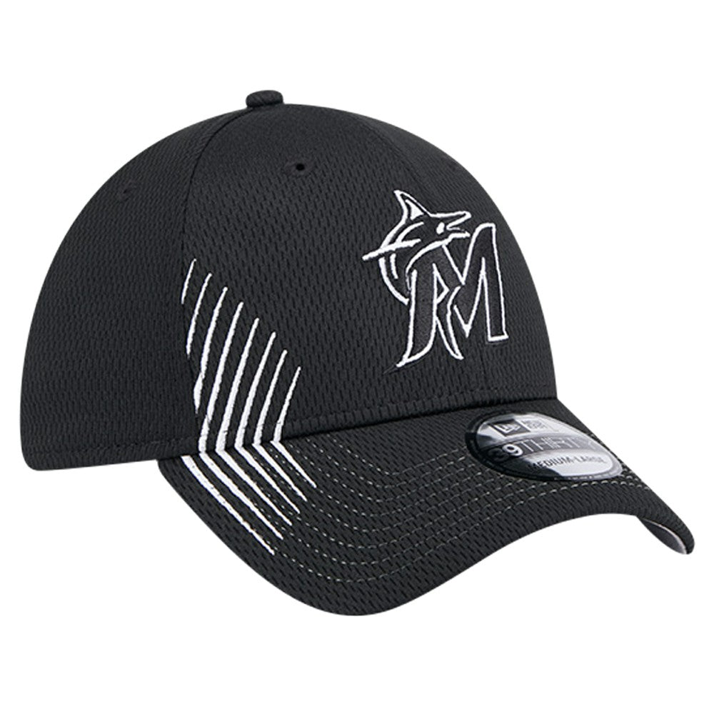 Miami Marlins New Era Active Dash Mark 39THIRTY Flex Hat - MLB Hats