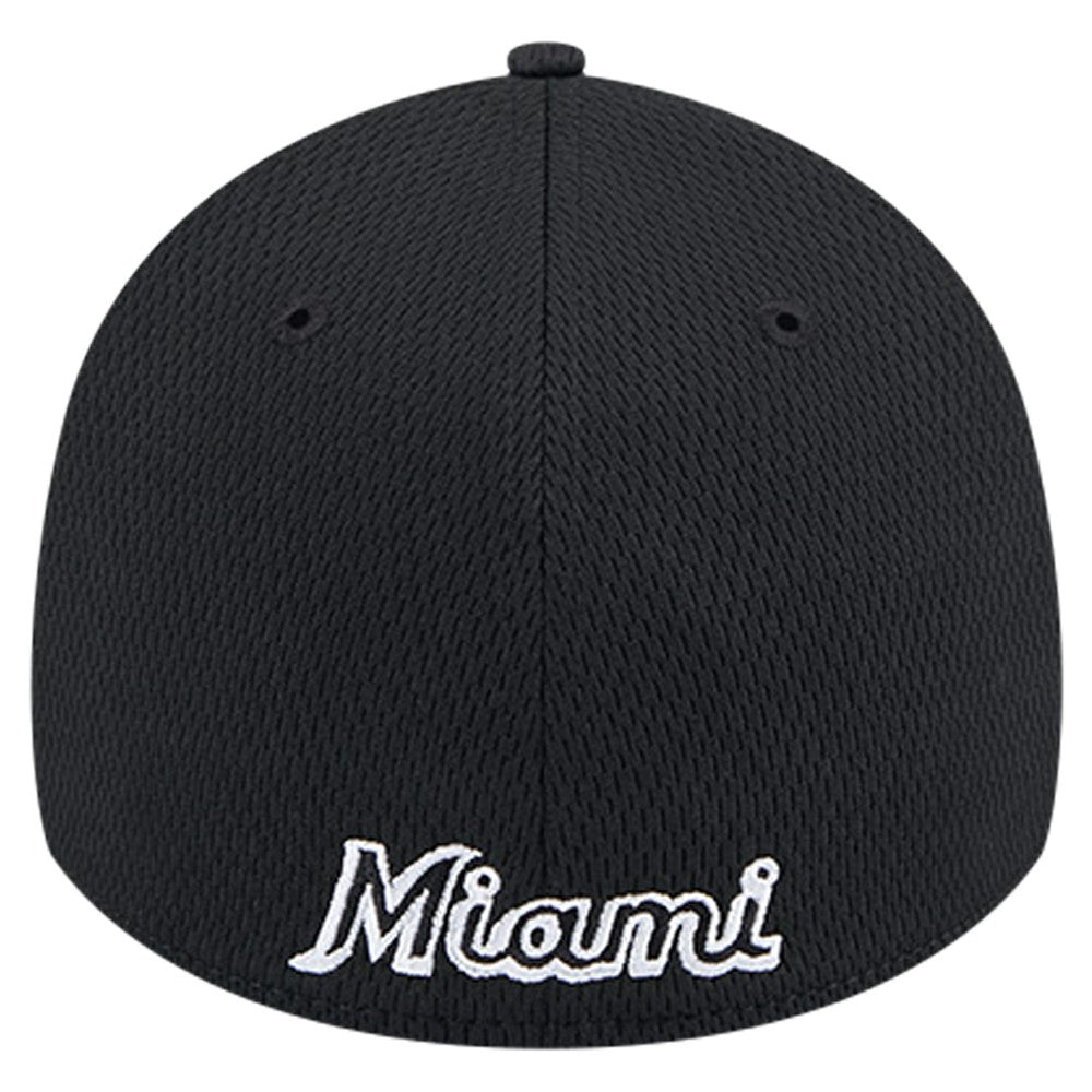 Miami Marlins New Era Active Dash Mark 39THIRTY Flex Hat - MLB Hats