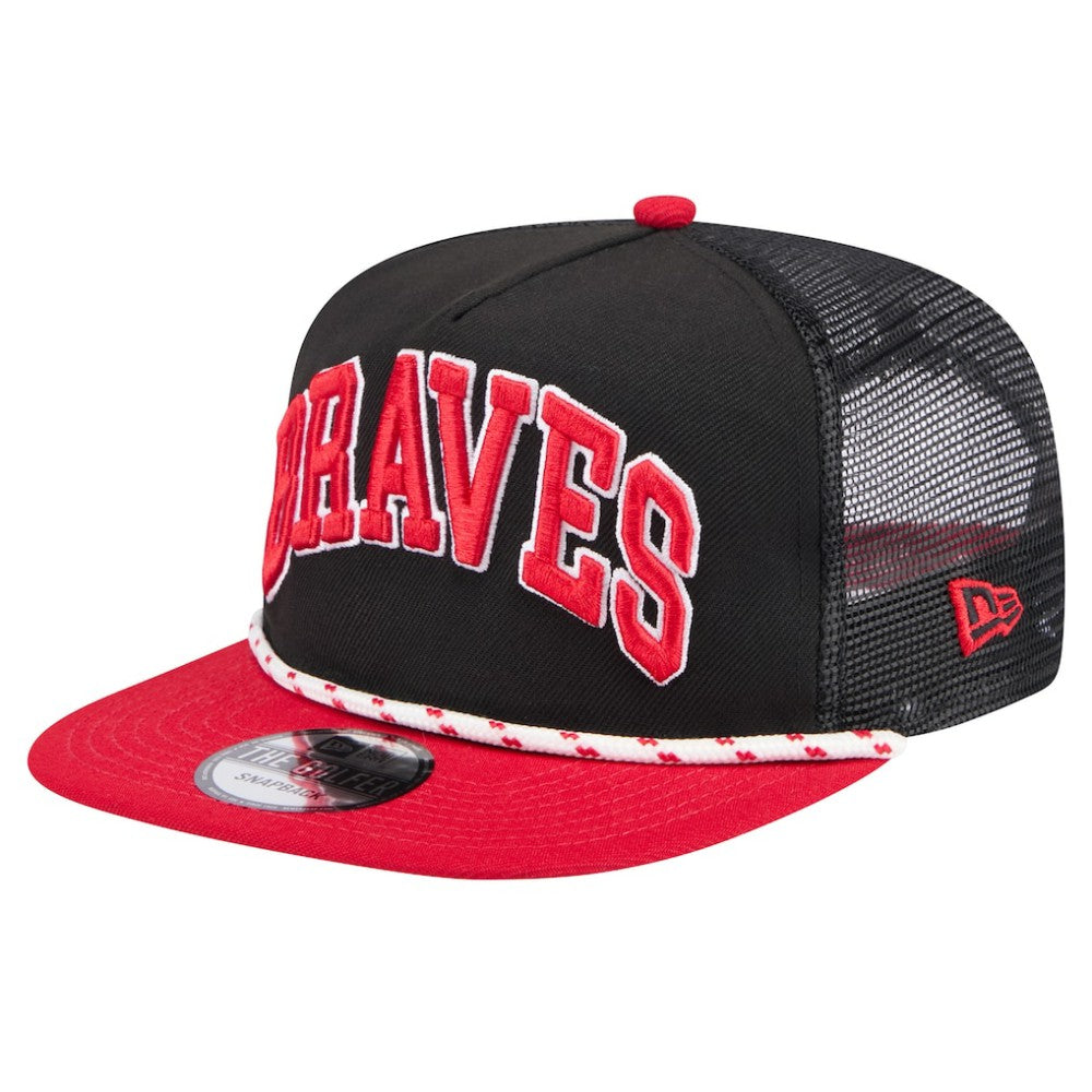 Atlanta Braves New Era Throwback Meshback Golfer Hat - MLB Hats