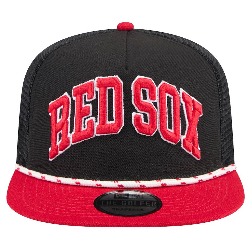 Boston Red Sox New Era Throwback Meshback Golfer Hat - MLB Hats
