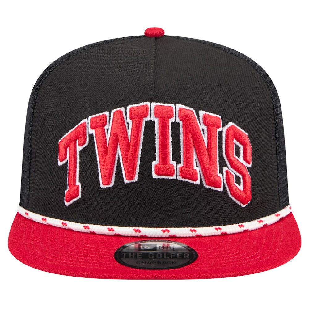 Minnesota Twins New Era Throwback Meshback Golfer Hat - MLB Hats